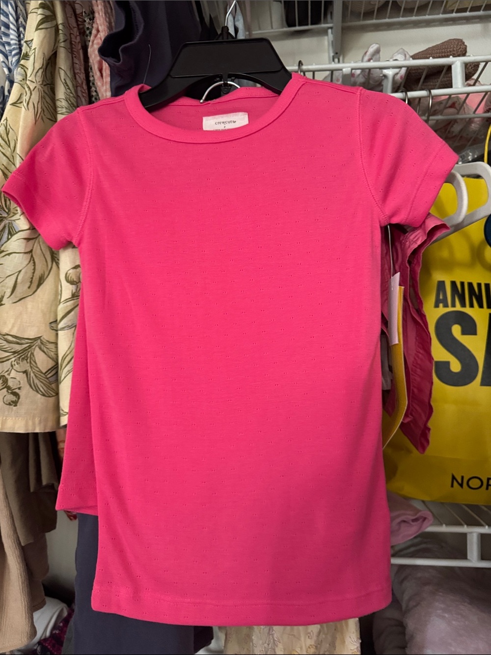 Girls CrewCuts Bright Pink PJ Set Size 7